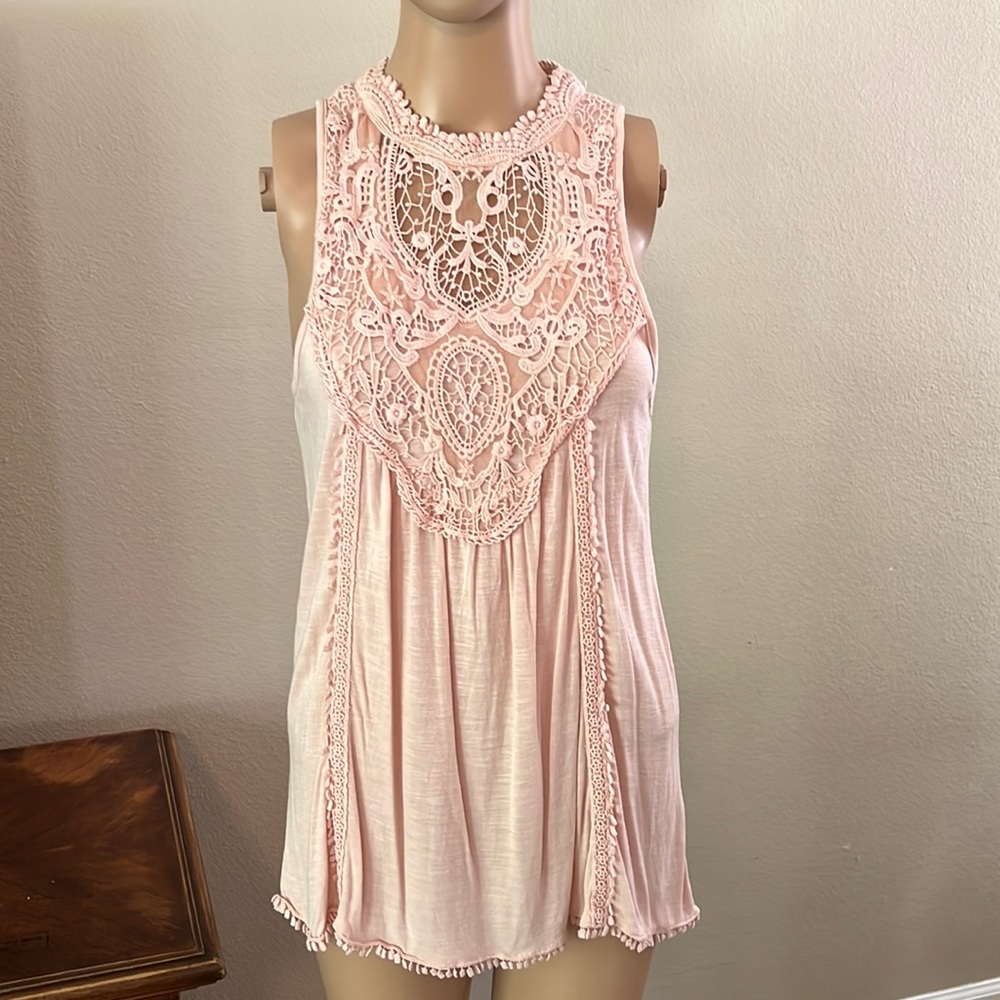 Light Pink with Embroidered Detail Top
